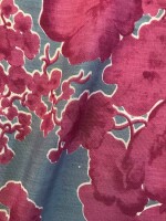 Beautifully designed  hand-screen printed muslin silk unstitched fabrics