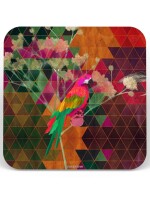 The Parrot Designer Round & Square Coaster Set of 6