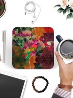 The Parrot Designer Round & Square Coaster Set of 6