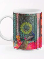 Beautiful Peacock Ceramic Coffee Mug