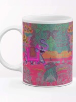 Rajasthani Shekhawati Ele Printed Ceramic Coffee Mug