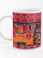 Orange Taxi Travel Coffee Mug, perfect for a couple of warm conversations