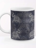 Elephant Themed Travel Coffee Mug