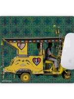 Yellow Auto Rickshaw Mouse Pad