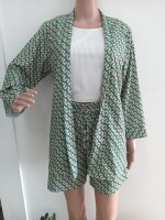 Printed Mix Cotton Co-ord Set (Jacket and Shorts)