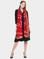 Stunning jaipuri printed silk dupatta for women