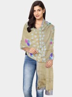 Printed silk jaipuri dupatta for women