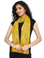 Yellow silk bandhani dupatta