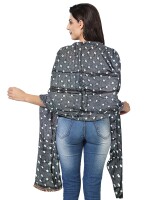 Printed silk bandhani dupatta