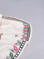 Handpainted Kids Chanderi Crop Top & Lehenga Set – Handpainted Madhubani Design