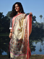 Madhubani hand painted doli ka haar cotton dupatta