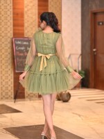 OLIVE GREEN TULLE DRESS