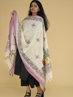 Gopiyan madhubani hand painted dupatta