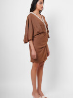 Women's western wear,  earthy, embroidery, wrap around by Vishesh Kapoor