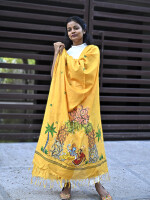 Munga silk krishnapriya hand painted dupatta