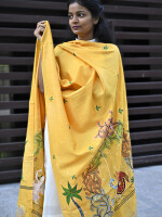 Munga silk krishnapriya hand painted dupatta