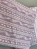 Beautiful design cambric cotton hand screen painted dress material