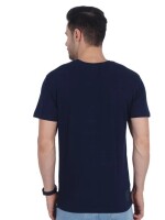 Men Navy Blue Manedwolf Cycle Print on chest, Quality Fabric, Cotton Blend, Comfortable Wear, Contemporary Fashion