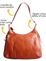 HOB01 – Resilient Tan,  Shoulder bag, Classy, Elegant, Timeless, Refined, Premium quality, Versatile