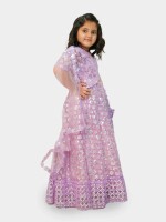 Lavender Sequin Net Lehenga equin Work Wedding Lehenga Lavender Lehenga Choli Lavender Traditional Attire