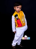 Puppeteer (Nehru Jacket Set) MUSTARD COLOUR JACKET SET FOR KIDS ETHENIC OR PARTRY WEAR