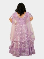 Lavender Sequin Net Lehenga equin Work Wedding Lehenga Lavender Lehenga Choli Lavender Traditional Attire