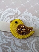 Tweety bird beaded clip