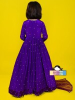 Plumplux (Anarkali) PURPLE STYLISH ANARKALI FOR KIDS , TRADITIONAL OUTFIT , ETHENIC WEAR FOR KIDS