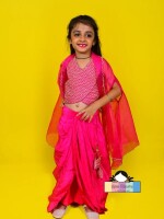 Raspberry Sorbet (Drape) Sweet elegance for kids ,  Child's fairytale fashion ​