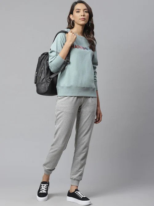 Mint Green Sweatshirt Versatile Wear, Casual, Cozy, Tranquil, Wardrobe ...