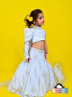 Twinkle (Lehenga) unique sky blue colour elegant ethenic or party wear lehnga for kids