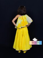 Sunflower ( Plazo set ) YELLOW COLOUR BEAUTIFUL AND STYLISH PLAZO SET FOR KIDS PARTY WEAR