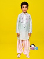 Pistachio Scoop (Kurta Set) KURTA WITH MIRROR WORK OR ETHENIC PANT FOR KIDS