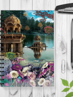 Beautiful Gadisar Lake Spiral Notebook