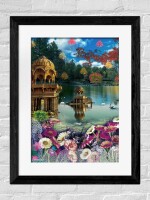 Gadisar Lake Wall Art For Drawing Room