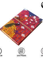 Peacock Print Colorful Handmade Notebook,  a classic design with vibrant colors