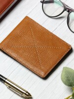 Amber | nesh | genuine leather men's bifold wallet