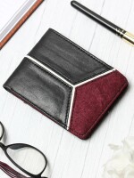 INK GARNET | GENUINE LEATHER MEN'S BIFOLD WALLET