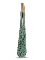 BASIL GREEN & BONE STONE | NESH | CROCHET WRISTLET HANDBAG, Trendy & Fancy Handbags, BONE STONE