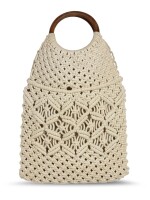 BASIL GREEN & BONE STONE | NESH | CROCHET WRISTLET HANDBAG, Trendy & Fancy Handbags, BONE STONE