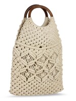 BASIL GREEN & BONE STONE | NESH | CROCHET WRISTLET HANDBAG, Trendy & Fancy Handbags, BONE STONE