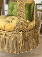 Macrame Singal Diamond Swing Chair for Adults & Kids TOPW13