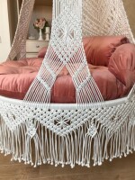 Macrame Boho Dimond Bich Swing Hammock Chair for Adults & Kids TOPW13