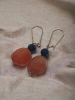 Latest Orange Carnalian Statement Earrings