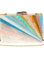 RAINBOW RAYS | NESH | ACRYLIC CLUTCH BAG