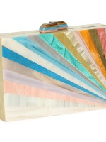 RAINBOW RAYS | NESH | ACRYLIC CLUTCH BAG