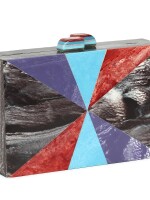 GRAZY GRAPHITE | NESH | ACRYLIC CLUTCH BAG