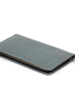 NESH | FOSSIL POCHETTE | GREY LEATHER ZIPPER WALLET