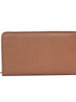 Nesh | hazelnut pochette | brown leather zipper wallet nesh