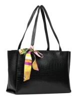 Midnight black nesh everyday tote bag, the bags made with dense thread and exquisite workman ship